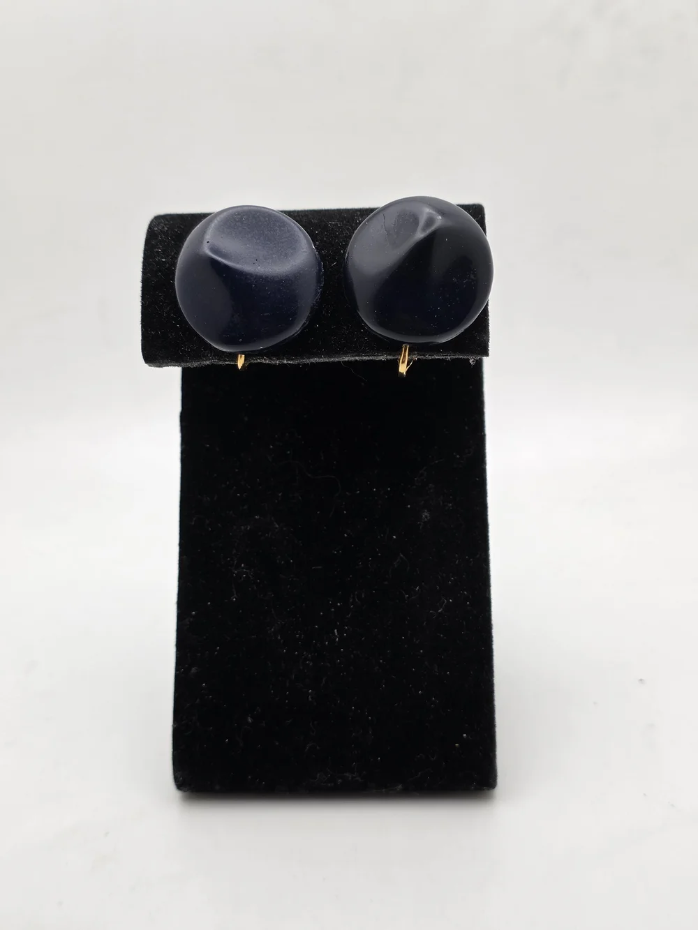 Navy Clip-On Earrings